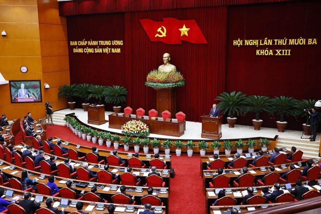 Hướng dẫn tuyên truyền kết quả Hội nghị lần thứ 13 Ban Chấp hành Trung ương Đảng khóa XIII